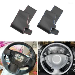 Steering Wheel Covers Car-styling Cover Leather Trim For Renault Logan 1 Sandero Symbol Clio Twingo 2 Lada Largus Nissan Almera 3 G15