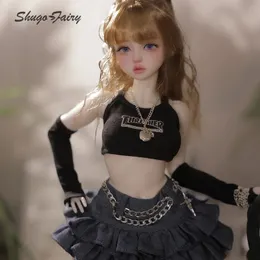 Shuga Fairy 1/4 İnci BJD Bebek Tasarım Tweetheart Girly Yüz Et Bacak Bjd Bebek Oyuncakları Saf El Sanat ART BALLI DEĞER Bebek 240129