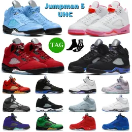 Hotsale Jumpman 5 Men Basketball Shoes 5s UNC Green Bean Concord Easter Pinksicle Raging Red Aqua Racer Blue Oreo Mens Trainers Sport