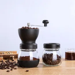 Gianxi Manual Coffee Grinder قابلة للتعديل محترف طاحونة فول القهوة المحمولة ملحقات المطبخ مطحنة القهوة 240130
