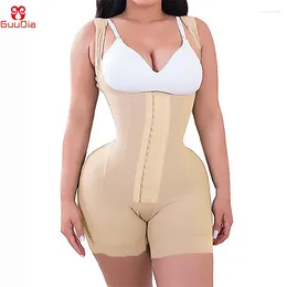 Mulheres Shapers Guudia Colombianas Fajas Mulheres Body Shaper 9 Ossos de Aço Forma BuLifting Tummy Control Full Shapewear Bodysuits Adjusble