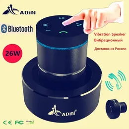 Adin 26w Vibro Portable Bluetooth Ser Wireless Music Soundbar Subwoofer Neighbor Column Vibration Sers 240126