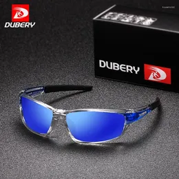 Solglasögon Dubery Herrpolariserade körsport Solglasögon för män Kvinnor Square Color Mirror Luxury Brand Designer 2024 620