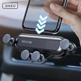 Iniu Gravity Car Phone Holder Mobile Stand Smartphone GPS Support Mount 240126