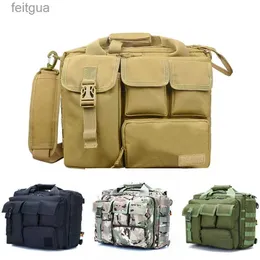 Acessórios para bolsa de câmera Exército Tático Bolsas para laptop Ombro Caça Nylon Saco resistente ao desgaste Caminhadas ao ar livre Militar Lazer Bolsas mensageiro YQ240204