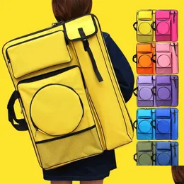 Painting Supplies Solid Color Art Bag Backpack A2 Ding Board Waterproof Large Artist Bags Drop Delivery Home Garden Arts Crafts Dhr20