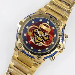 Original Herrenuhr 54mm Luxus Gold Großes Zifferblatt Invincible Invicto Quarz S Shield Uhren Männer Drop Relogio Masculino 240125