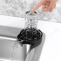 Kitchen Faucets Automatic Glass Rinser Bar Cup Cleaner Sink Pitcher Quick Washer