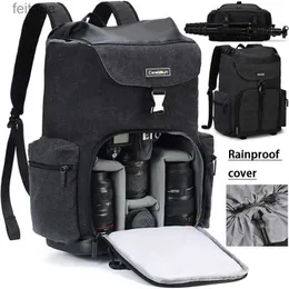 Camera bag accessories Cwatcun Mochila Resistente Al Agua Para Camara DSLR Len Tripode Bolsa De Viaje Aire Libre YQ240204