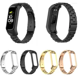 Titta på band Band för Samsung Galaxy Fit 2 Strap Metal rostfritt stål armband fit2 r220 smart