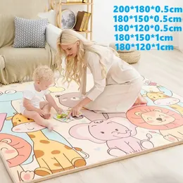 EPE Environmentally Friendly Thick Baby Crawling Play Mats Folding Mat Carpet for Childrens Safety Rug Playmat 1cm 240127