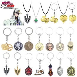 Keychains Anime JoJos Bizarre Adventure Keychain Killer Queen Pendant Key Chain For Women Men Car Keyring Jewelry Gifts