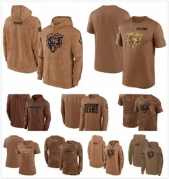 T-Shirt Chicago''Bears''Brown Männer Frauen Jugend 2023 Salute To Service Club Pullover Hoodie