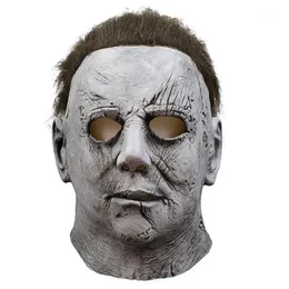 NICHAEL Myers Mask Halloween Mascaras De Latex Realista Mascara Cosplay Scary Masks Masquerade Masque Korku Maskesi Party Maski1333y