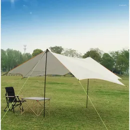 Tents And Shelters Anti-Tear-Proof Silver Coated Thickening Oxford Cloth Aluminum Rod Canopy Awning Rainproof Pergola Outdoor Camping Casual