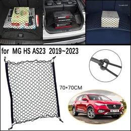 Car Organizer For MG HS AS23 MGHS Plug-in Ehs Phev 2024-2024 2024 Trunk Network Mesh Luggage Fixed Hook Elastic Storage Cargo Net Organize