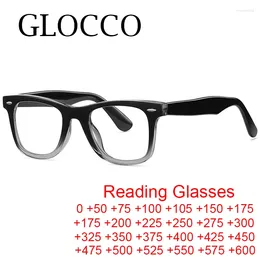 النظارات الشمسية العلامة التجارية الكلاسيكية للرجال المضاد للضوء الأزرق نظارات القراءة عتيقة المسامير التدرج مربعة إطار نظارات الكمبيوتر البصرية 3