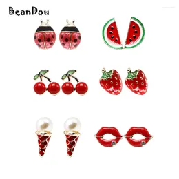 Kolczyki stadnina 1PAIR Fashion Ear Studs Pendientes Lied