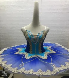 무대 착용 Royal Blue Professional Girls Ballet Tutu 공연 의상 성인과 어린이를위한 의상. Tutu-29