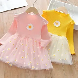 Girl Dresses Girls Dress Small Fresh Daisy Floral Summer Baby Birthday Party Mesh Kids Casual Tulle Spring Costume Princess