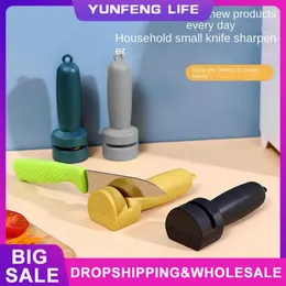 Other Knife Accessories 1PC Kitchen Sharpener Multi-function Fruit Animal Shape Wall-Sticking Manual Grinding Grindstone Tool