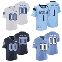 NCAA Custom College North Carolina Tar Heels Football Jerseys Brown Murphy Carter Downs Trubisky Green Taylor Newsome Brown Gemmel Conley High