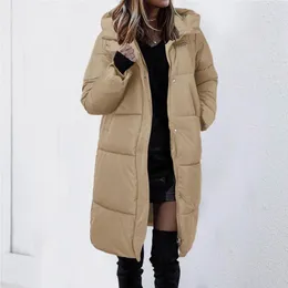 سترات نسائية 2024 معطف الخريف الشتاء للنساء سميكة أسفل القطن مبطنة سترة طويلة معطف فوق المعطف