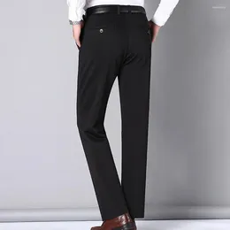 Men's Pants Trousers Formal Business Style With Soft Breathable Fabric Multiple Pockets For Comfortable All-day Wear Secure