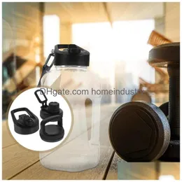 Water Bottles 3Pcs Travel Cup Lid Replacement Mug Bottle Er Tumbler Reusable Drop Delivery Dh2Qg