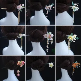 Klipy do włosów 2024 Cheongsam Zaawansowana spinka do włosów starożytny styl prosty nowoczesny codzienny chodzący patel Ebony