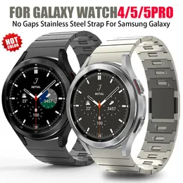 مشاهدة حزام الفولاذ لا يوجد فجوة ل Samsung Galaxy 5 Pro 45mm/Watch5/4 44mm 40mm/Watch 4 Classic 46mm 42mm curved end Bracelet