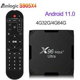 X96 max plus Ultra Amlogic S905x4 Android11 ​​Smart TV Box 4G 32G64G Dual WiFi USB30 8K HD 24G 50G Settop Pk X96 Max 240130