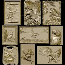 موديلات ملف نحت Eagle Relief لجهاز التوجيه CNC ARTCAM ASPIRE CUT3D