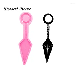 Baking Moulds DY0908 Bright Kunai Knife Earring Molds Silicone Self-defense Mold Epoxy Resin Mould Supplies For Jewelry