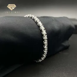 Tennis Chain 2mm 3mm 4mm 5mm Lab Grown Diamond Jewelry 10k/14k/18k Real Gold Tennis Bracelet with Lab Diamond Cvd
