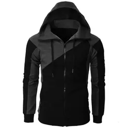 Mens Jaquetas Com Capuz Casacos Casuais Hip Hop Zipper Moletons Masculino Tracksuit Moda Manter Quente Hoodie Roupas Outerwear 240123