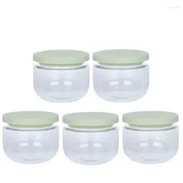 Storage Bottles 20Pcs Plastic Cream Jars Empty Transparent Refillable Bottle 250ml 8oz Cosmetic Pots Packaging PET Makeup Containers With