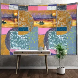 Psychodeliczny mandala gobelin gobelin streszczenie sztuka estetyczna dekoracje pokoju domowego Hippie na sypialnię dekoracja akademika Tapiz Pared 240127