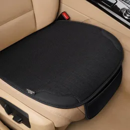 Capas de assento de carro capa frontal respirável protetor de linho almofada universal cadeira proteger assento para mulher