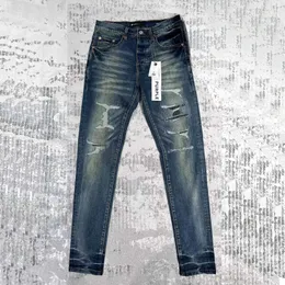 Designer roxo jeans ksubi jeans slim fit calças roxas marca jnco jeans buraco 2023 novo estilo baggy jeans bordado auto cultivo pés pequenos moda 518