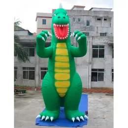6mH (20ft) With blower wholesale Giant inflatable dinosaur Cartoon Animal For Outdoor Event Decoration Attractive Sculpture green Dragon