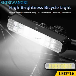 Other Lighting Accessories Bicycle Light USB LED Rechargeable Set MTB Road Front Back Headlight Lamp Power Bank Bike Flashlight Battery Cycling YQ240205