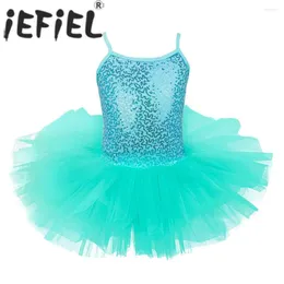 Girl Dresses Kid Girls Sequined Professional Ballet Tutu Ballerina Dance Leotard Dress Children Birthday Party Costume Dancewear