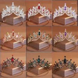 Fermagli per capelli Corona da sposa Accessori da sposa Corone e diademi da principessa Copricapo da sposa Regina di lusso per le donne Gioielli per la testa 2024