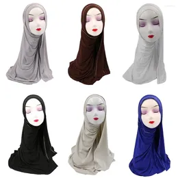 Ethnische Kleidung Mode muslimische Frauen Strass Jersey Hijab Schal Schal Kopf wickeln islamische Kopfbedeckung lange arabische Turban Kopftuch Stola