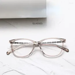 Sunglasses Frames Arrival Brand Style Acetate Eyeglasses Women Butterfly Frame Legs Wrapped With Leather Fashion Prescription Glasses Sweet