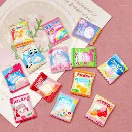 Strumenti artigianali 10 pezzi superficie luminosa carina cartone animato frutta animale caramelle resina album gioielli fai da te accessori per forcine per feste per bambini