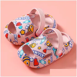 Slipper Kids Slippers For Boys Girls Cartoon Shoes 1 6 Years Non Slip Flops Baby Beach Summer Toddler 220618 Drop Delivery Maternity Dhz6D
