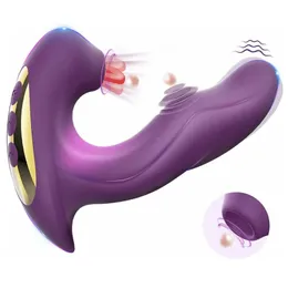 Suck Slap Vibrator Adult Sex Toys Multifrequenz-Masturbator Womens Going Out Wear Bounce Egg Clitoris Stimulator 240202