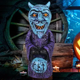 Bomboniera Halloween Horror Gnome Skl Ornamento di zucca Cerimonia di mezzanotte Ornamenti in resina 912 Consegna a goccia Giardino domestico Festivo Supp Dhqzq